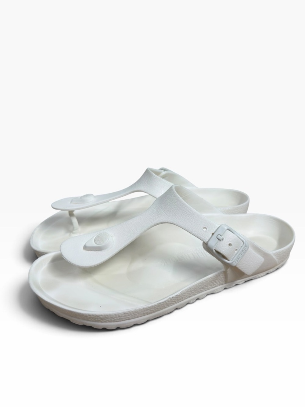 Birkenstock Gizeh EVA White Waterproof Thong Sandals Womens Size 7 EU 38 Beach